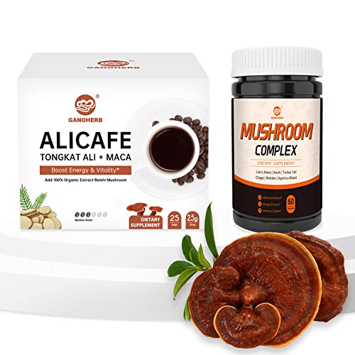 Ganoherb Maca Energy Coffee And Mushroom Complex Capsules #TOP26