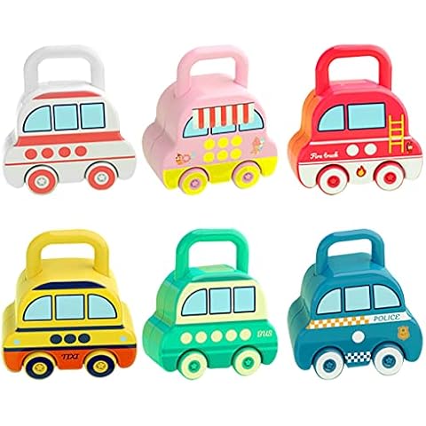 MTFun 6 Pcs Lock and Key Toy for Toddlers Numbers Matching and Counting Kids Early Learning Toys Montessori Locks Keys Car Toy Educational Toys for Ages 1+ Boys and Girls Preschool Cover