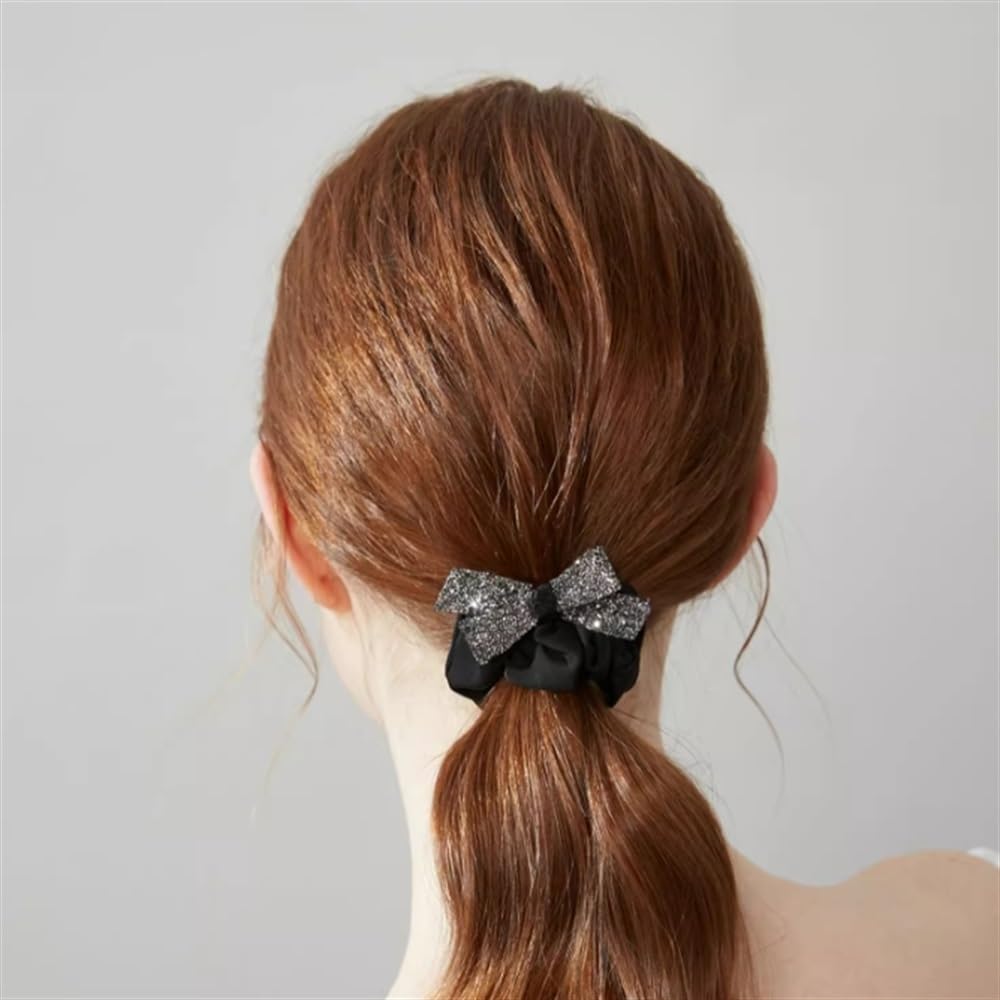 Elastici Per Capelli Da Donna Fasce for capelli con fiocco nero da donna