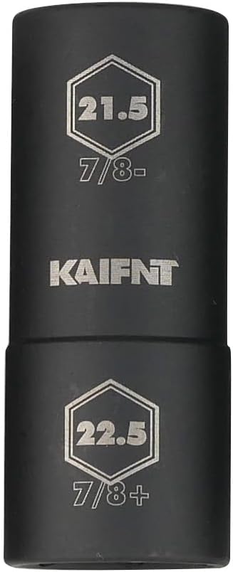 K231-022 1/2-inch Drive 18.5 x 19.5 mm Extra Thin Wall Impact Flip Lug Nut Socket, Half Size