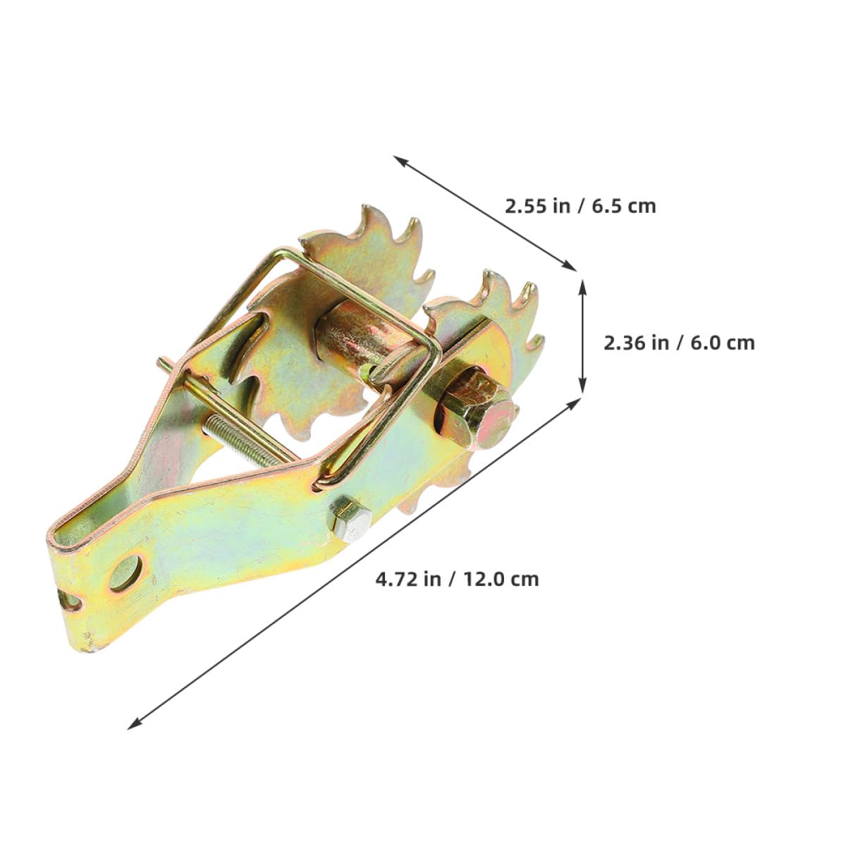 BESPORTBLE Tenditore per Cavi in Acciaio 3 Pezzi Ingranaggi per Recinzioni Agricole e Funi Metalliche per Uso Esterno, Tenditore per Filo di Recinzione Resistente e Fissaggio Sicuro