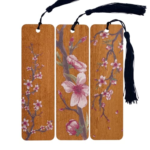 T4s-Cherry-Blossom-Flower-Wood-Bookmark-Set-3-Bookmarks-for-Women-Men-Kids-Book-Lovers-Wooden-Bookmarks-for-Reading-Book-Markers-for-Women-Men-Women-Kids-Teachers-Birthday-Mothers-Day-Present