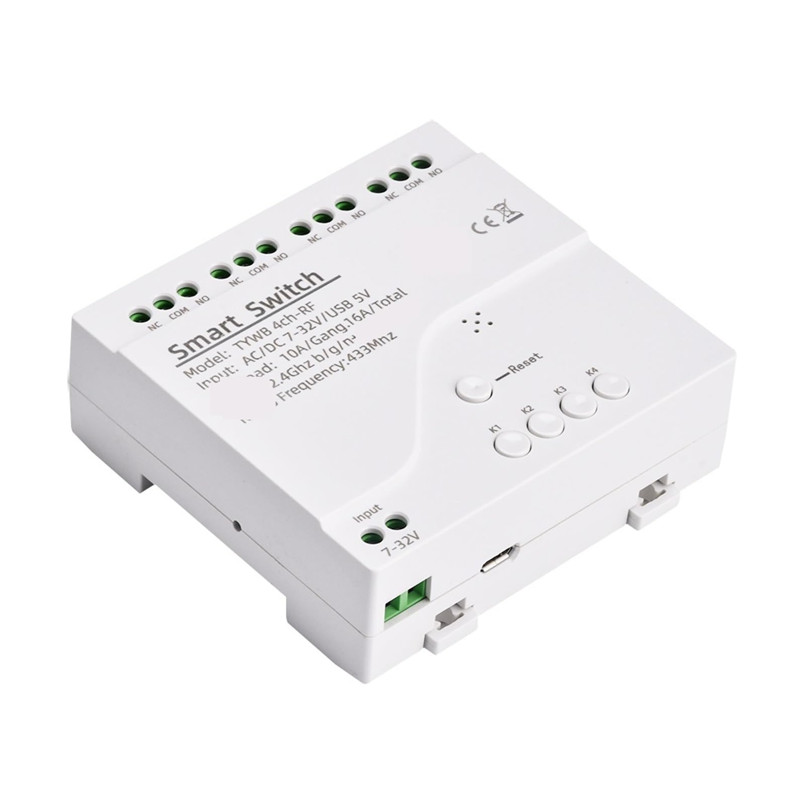 Module commutateur télécommande 4CH AC 85-220V récepteur relais 10A