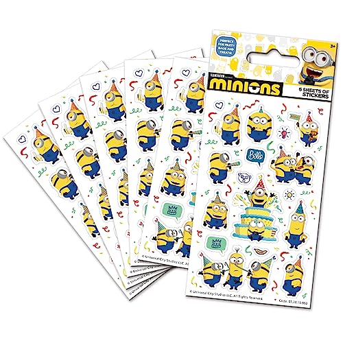 Paper Projects 01.70.15.060 Minions (6 Blatt) | Offizielles Lizenzprodukt | Perfekt als Partytüte oder Strumpffüller, 12,5 cm x 7,5 cm Paper Projects 01.70.15.060 Minions (6 Blatt) | Offizielles Lizenzprodukt | Perfekt als Partytüte oder Strumpffüller, 12,5 cm x 7,5 cm