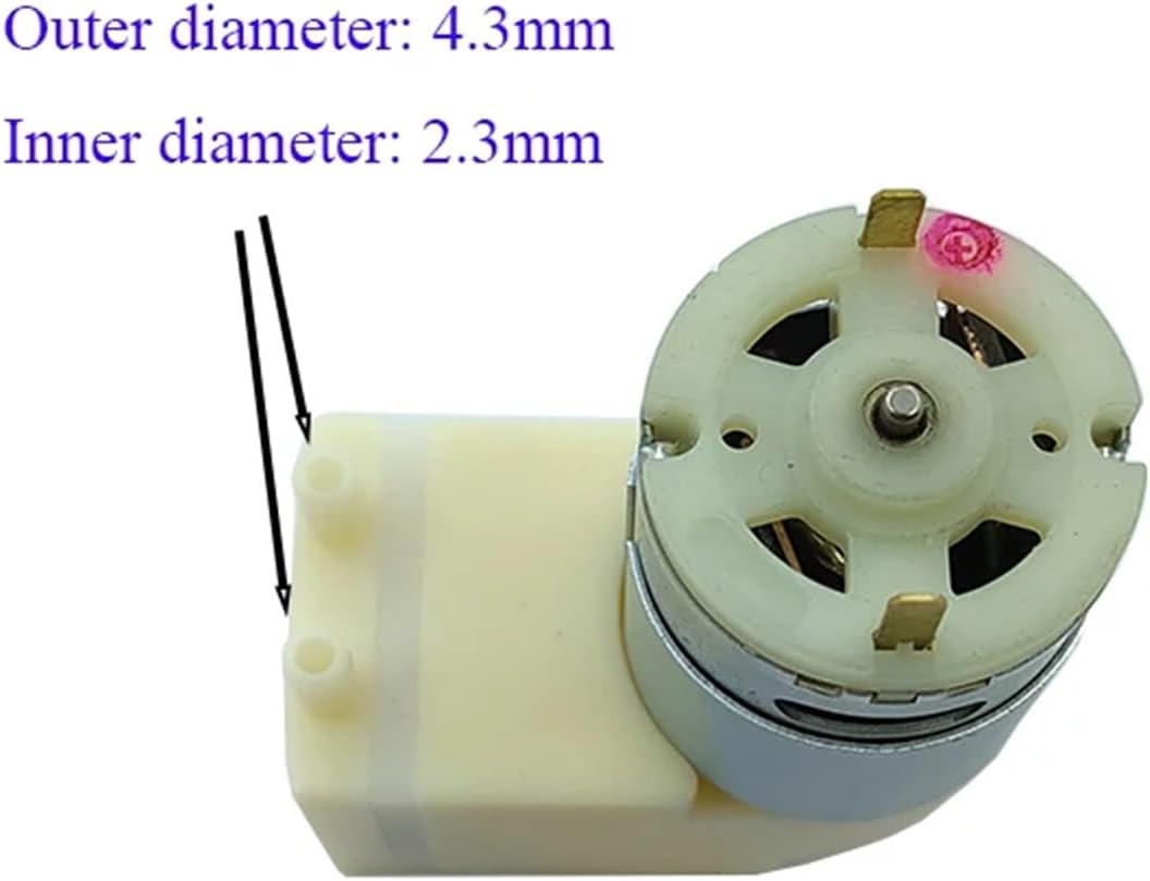1pcs DC12V -80Kpa Large Flow Mini 385 Motor Vacuum Air Pump Negative Pressure Suction Diaphragm Pump Packer Inflator Aquarium Tank