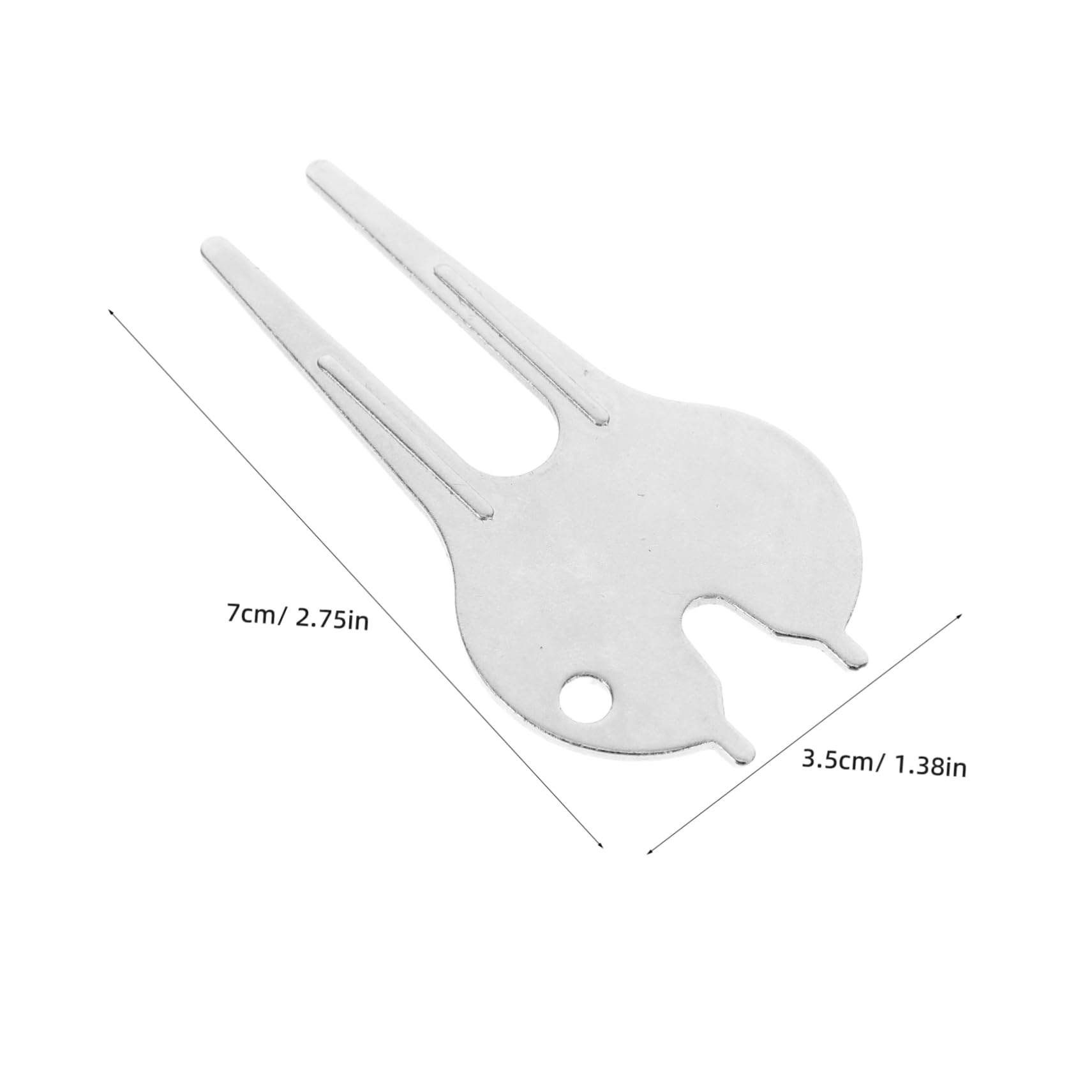 Gogogmee Golf Green Fork Zinc Alloy Pitch Repairer Garden Hand Fork Golf Marker Tool Lightweight Comfortable Grip