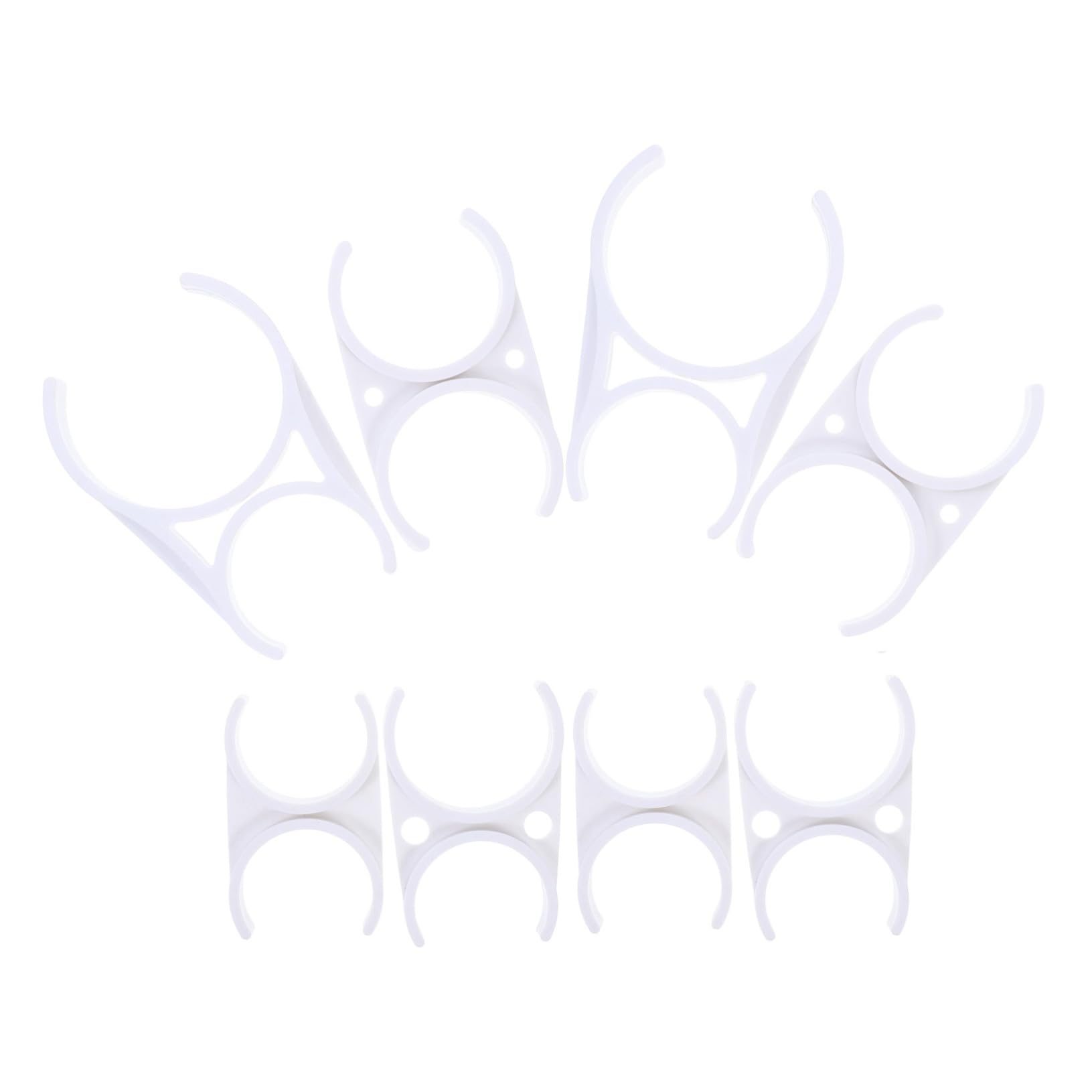 SOLUSTRE 8pcs Heavy Duty Water Filter Clamps Reverse Osmosis System Clips Small Pipe Clamps for Water Purifier Plastic Locking Clips