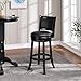 Boraam Augusta Bar Height Swivel Stool, 29-Inch, Black