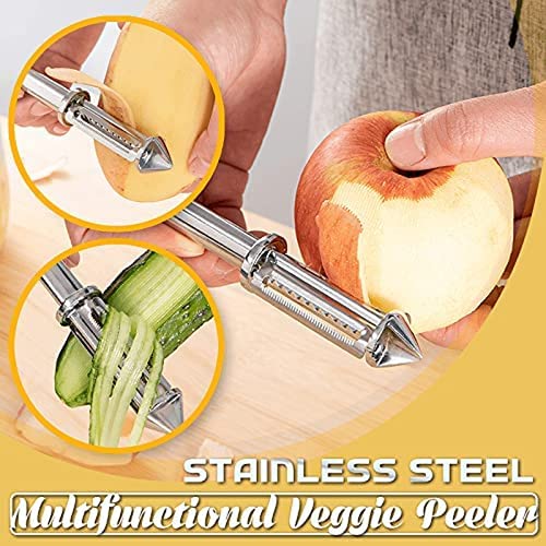 Dzhzuj Multifunctionele Plantaardige Peeler, Groentesnijder & Fruit Dunschiller Appelschiller Komkommer Julienne Slicer… - Image 6