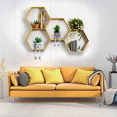 Funvalley Surperfect 2 Pack Cute Artificial Potted Plant Fake Plants Potted with Hanging Leg, Emotional Cement Faux Succulents Potted Plants Decor for Home Office Bookshelf Bathroom Shelf Table Desk - Cosy Home Interiors Funvalley Surperfect 2 Pack Cute Artificial Potted Plant Fake Plants Potted with Hanging Leg, Emotional Cement Faux Succulents Potted Plants Decor for Home Office Bookshelf Bathroom Shelf Table Desk - Image 6