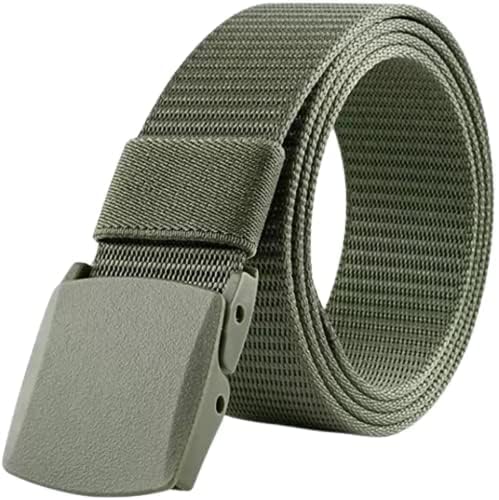 Quick Release Tactical Belt, Military Style Nylon Web Hiking Belt with Heavy Duty Seatbelt Buckle-image-20