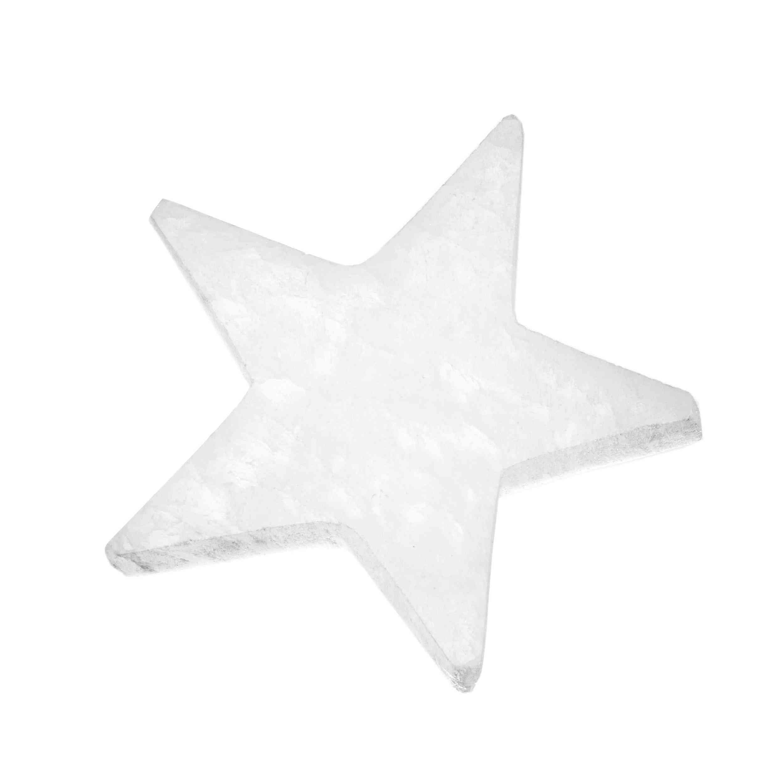 NKlaus Piastra di ricarica Selenite Stella 8 x 8 cm – Piastra di energia fatta a mano per pietre preziose, Reiki e meditazione
