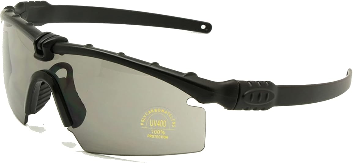 Gepolariseerde X7 Leger zonnebril, militaire bril met 4 verwisselbare lenzen voor motorfiets, fietsen, paintball oorlogsspel, schieten, jacht, hardlopen, skiën, vissen, uniseks