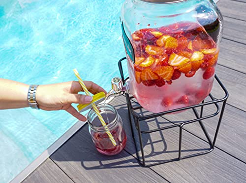 Distributeur de boisson en verre pour buffets et fêtes