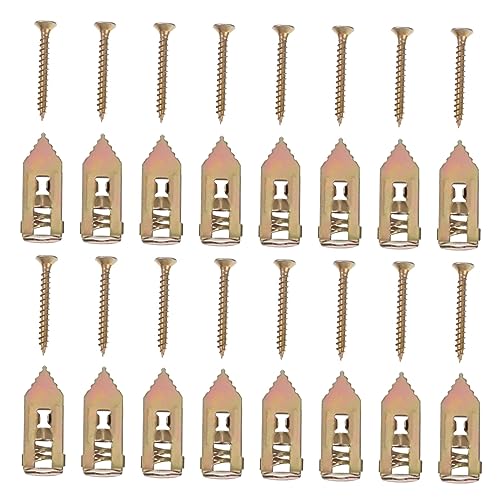 CHILDWEET Plasterboard Anchors Screws Kit High Strength Expansion Screws Drywall Screws and Anchors Metal Toggle Anchor Home Hardware Parts