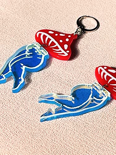 Vintage Mushroom Earrings Acrylic Cute Tiny Dancer Beautiful Legs Ballet Earrings For Women Fashion Jewelry Accessories Charms #TOP3