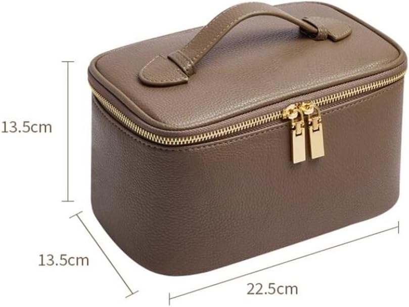 SMEJS トラベルメイクアップバッグ女性のポータブル大容量絶妙なハンドヘルド化粧品収納ボックス