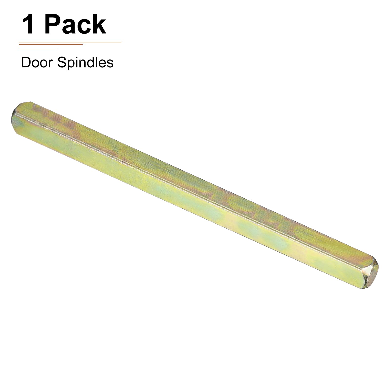 DTGN 120mmx8mm(LxW) Perno Per Maniglia Porta - 1 Pezzo - per Maggior Parte Maniglie Mortasa - Sistema Azionamento Quadrato Ferro Ricambio Parti Maniglia Porta - Dorato