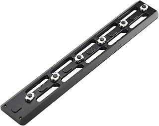 Arca Dovetail Rail for M-LOK System – Quick-Release Tripod Mount Adapter | Compatible with Arca-Swiss/RRS Standards | Lightweight Aluminum Hunting Accessory | 6-Slot Interface