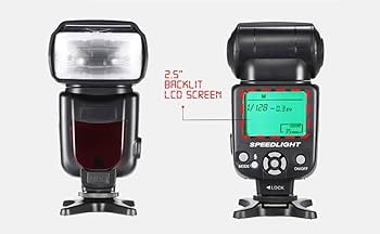 Amazon.com : Speedlite Flash with LCD Display Compatible