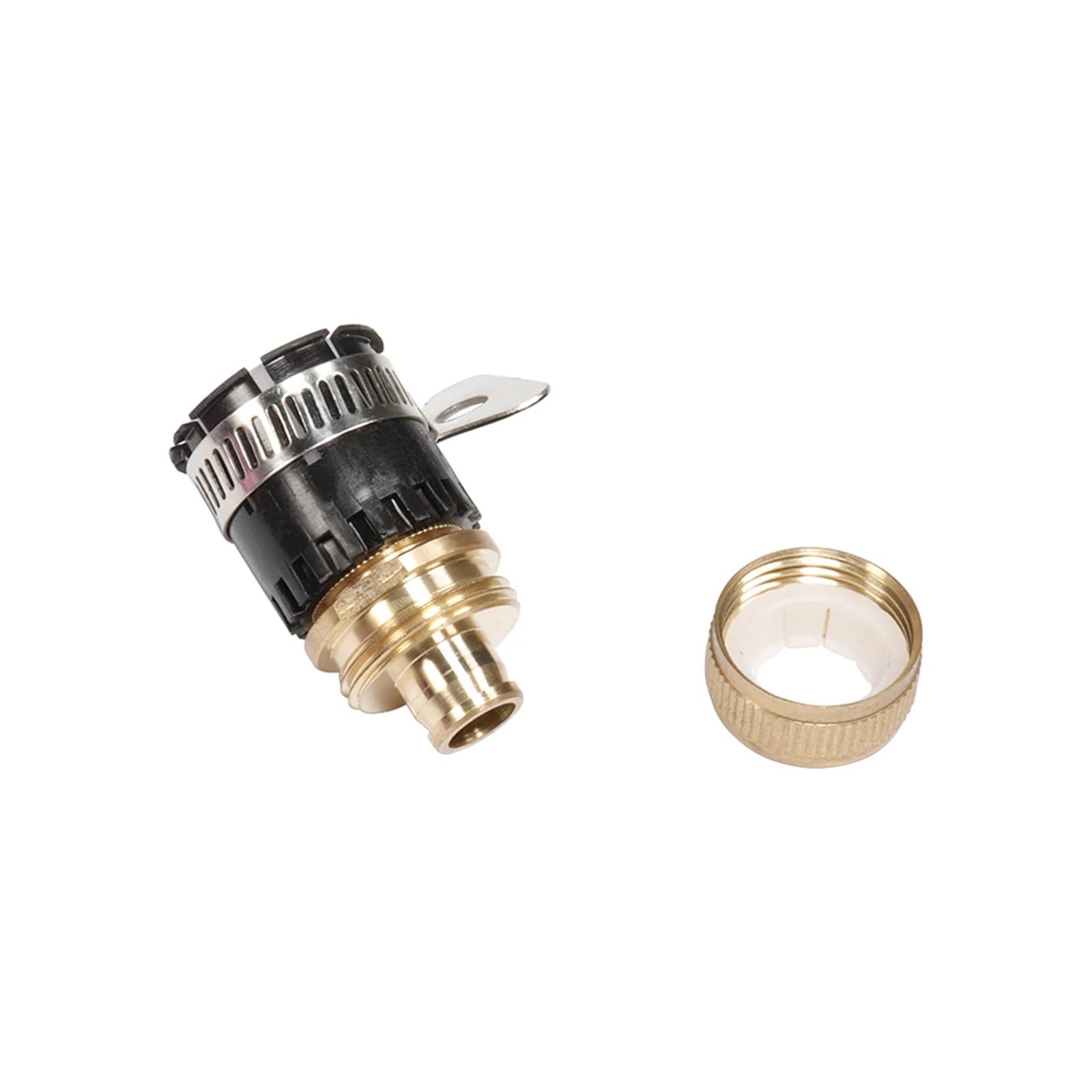 6 accesorios universales para grifo, conector rápido de latón, adaptador de riego de jardín, accesorios de manguera de riego (plateado)