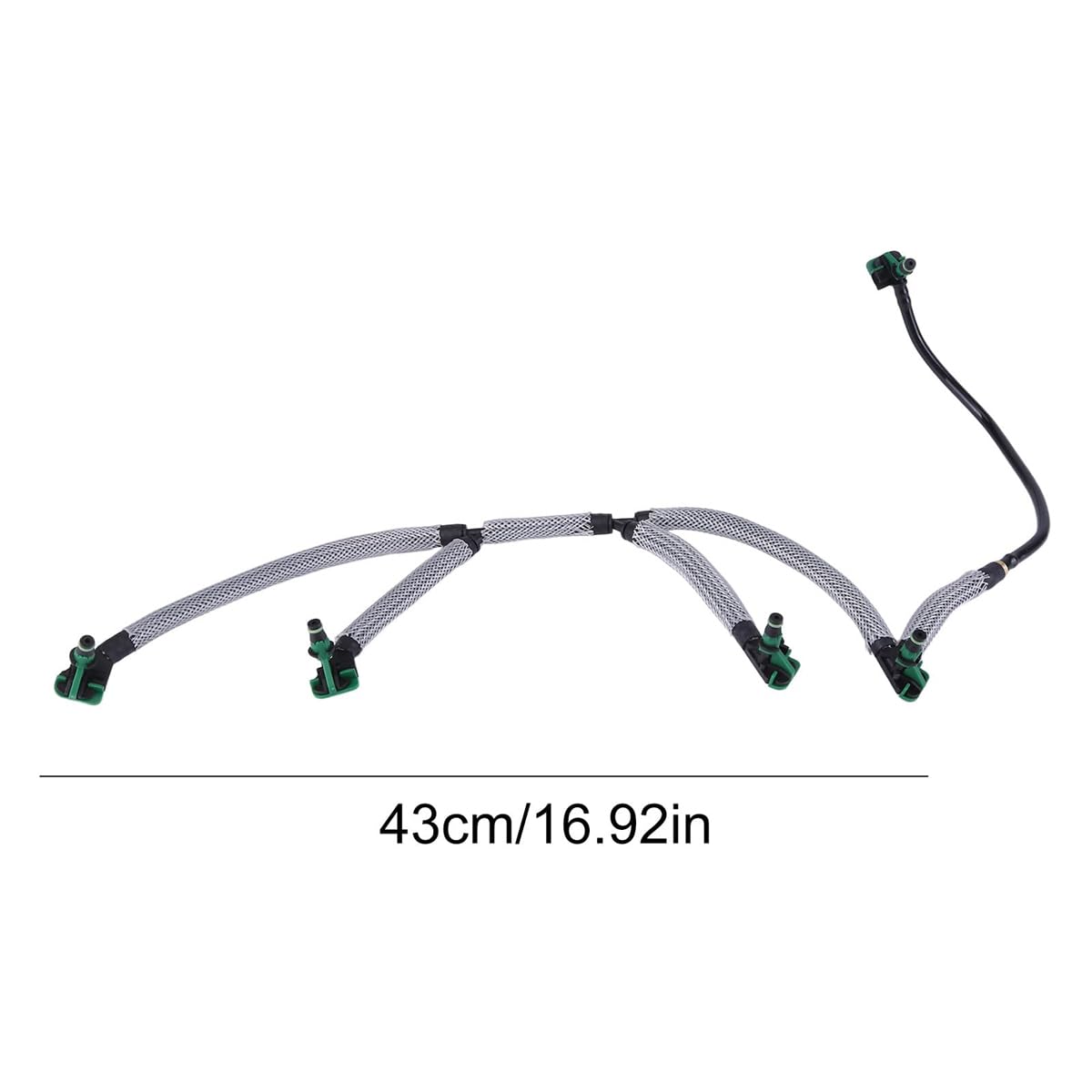 Ludom 9844585580 Tuyau de trop-plein d'injecteur de carburant pour C4, C5, DS4, DS5 & 3008, 308, 5008, 508 Remplace 9674231880, 1872025, DS7Q-9K022-BA