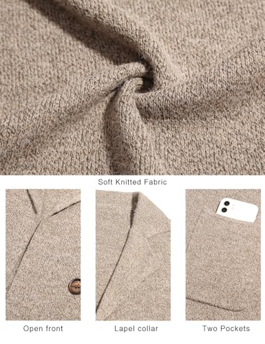 Image of CiCiBird Women Fall Long Cardigan Sweater Trendy Knit Jacket Coat Dressy Blazer Coatigan
