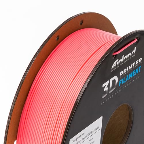 Image of INLAND Micro Center PLA+ 3D Printing Filament 1.75mm - PLA Pro Dimensional Accuracy + /- 0.03 mm - 1kg Cardboard Spool (2.2 lbs) (1 Pack Pink, 1.75mm)