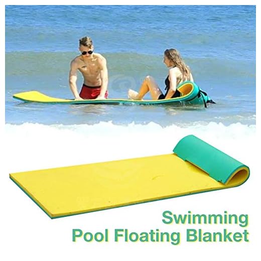 juman Swimming Foam Pool Floating Mattress, Pool Float Water Blanket Water Floating Bed Soft Comfortable Water Float Mat for Sunbathing Water Sports Picnics