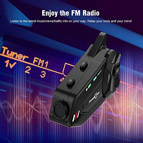Image of Martian Motocycle Helmet Bluetooth Headset Wireless Waterproof Moto Biking & Skiiing /BlueT-S2 /1000M Intercom /2 in 1 Microphone