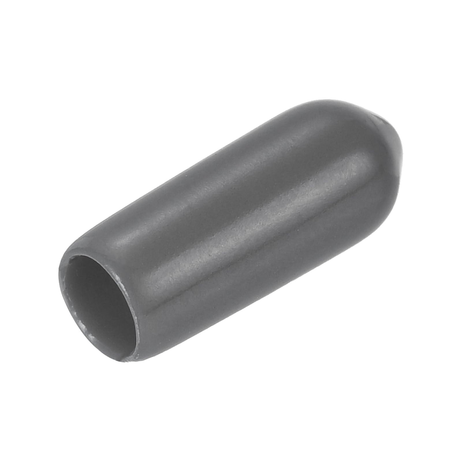 uxcell 20pcs Rubber End Caps 5mm(3/16") ID Vinyl PVC Round Tube Bolt Cap Cover Screw Thread Protectors Dark Grey