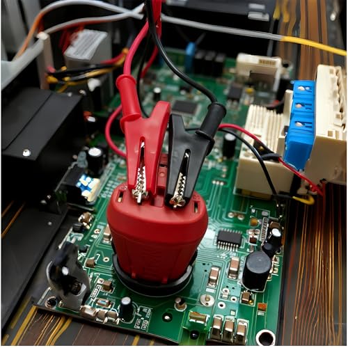 Image of 10PCS 30A Insulated Alligator Clips Crocodile Clamps Nickel Plated Copper Electric Circuit Test Testing 4mm Standard Banana Plug Connectio (Black+Red) Gytovvvz