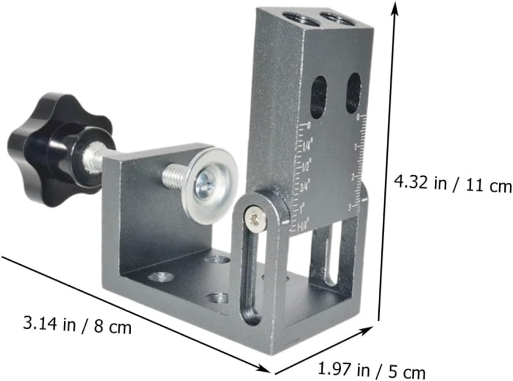 NUOBESTY 1Set Woodworking Drilling Locator Angle Tool for Accurate Positioning of Boards Lightweight Design for Easy Use and Portability