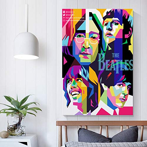 Beatles Art Toile Poster et Art Mural Impression Moderne Décoration Chambre de Famille 30 x 45 cm - Les Beatles, Paul McCartney, John Lennon, RIngo Starr, George Harrison Beatles Art Toile Poster et Art Mural Impression Moderne Décoration Chambre de Famille 30 x 45 cm – Image 6