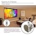 Elite Screens Spectrum2, 110-inch 16:9, 12-inch Drop, Electric Motorized Drop Down Projection Projector Screen, SPM110H-E12, MaxWhite FG / White Housing