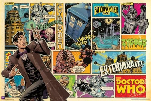 Culturenik ST5608-T Doctor Who Comic Strip Poster cover