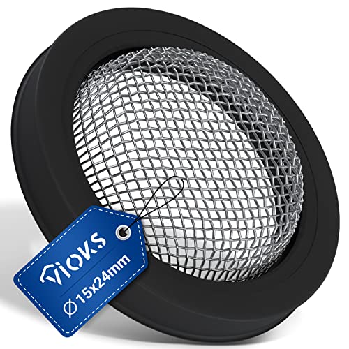 VIOKS Guarnizione tubo di alimentazione lavatrice 3/4 pollici nero – Guarnizione in gomma con filtro per tubo lavatrice/tubo guarnizione con filtro universale