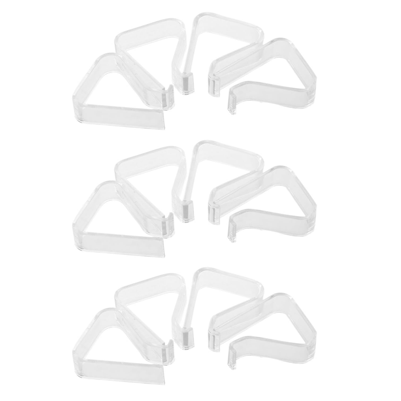 Hndhbfgrt 12 Pieces Picnic Clips, Spring Tablecloths Tablecloth Clip, Transparent