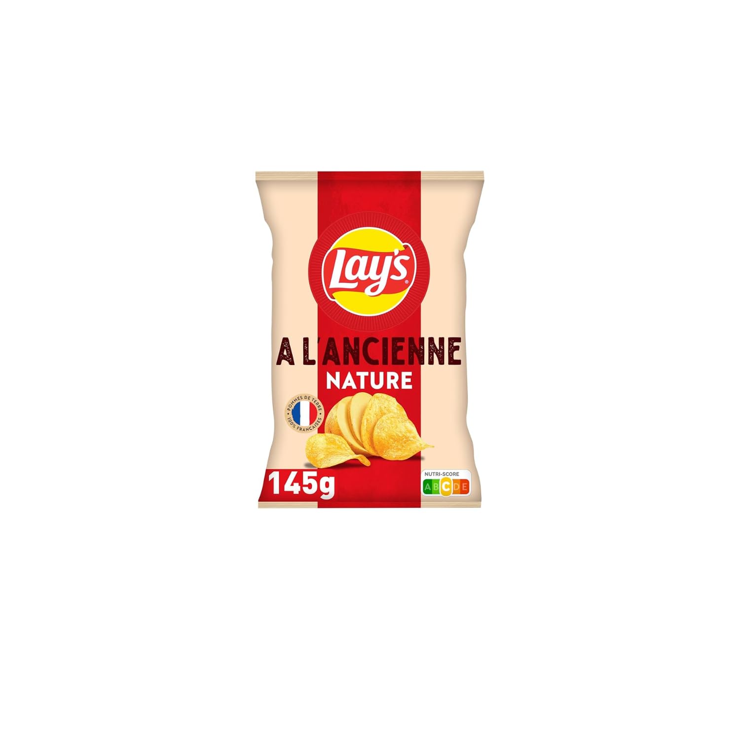 LAY'S Patatas fritas Receta tradicional: Natural - 22 paquetes de 145 g