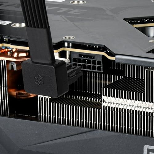 Image of Silverstone Technology PP14-90 12+4 pin (PSU) to 12+4 pin (GPU) Low-profie 90 Angled 12VHPWR PCIe Gen5 Cable, SST-PP14-90