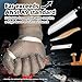 Schwer ProGuard-X Highest Level Cut Resistant Stainless Steel Metal Mesh Chainmail Glove PM5201 Butcher Glove for Meat Cutting Food Processing Knife Sharpening Oyster Shucking Kitchen Fish Fillet, XS