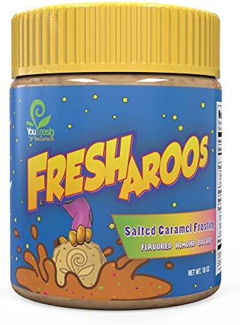 Fresharoos Salted Caramel Flavored Nut Butter Frosting | All Natural, Gluten-Free| 10oz.
