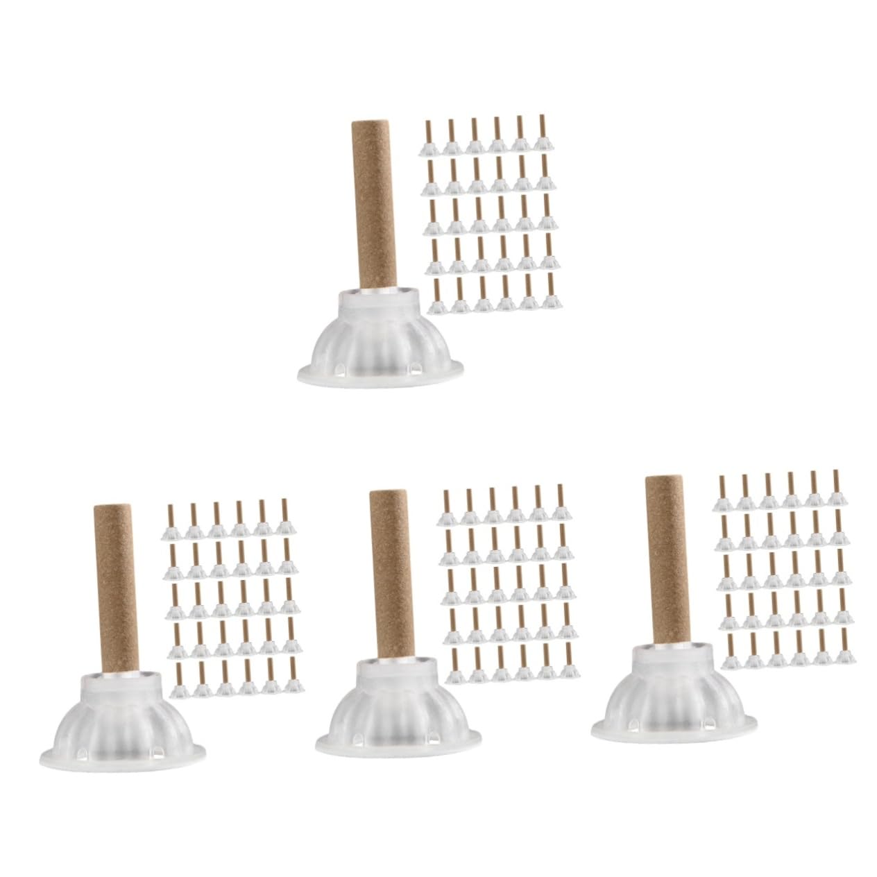 Healvian 200sets Moxa Sticks Fatti Mano Per Moxibustione Con Base Accessori Tradizionali Per Benessere Di Famiglia e Amici Adatti Per Cervicale Dolori Lombari e Menstrual