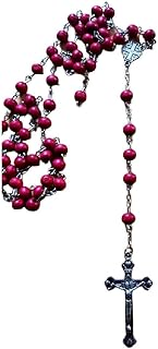 Olive Wood Rosary with Silver Drawing Crucifix. Jerusalem Cross. Beautiful Scented Bethlehem Olive Wood Rosary Cross. Sourced in Jerusalem. These rosaries make a great Catholic or Christian gift.