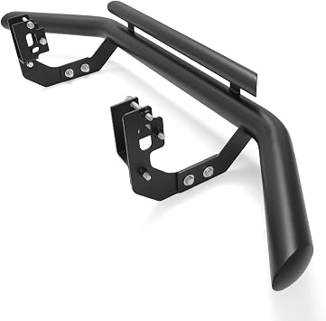 Predator4X4 Black Double Front Nudge Bar Bull Bar Matte Compatible with Ford Ranger T6, T7, T8 2012-2022 | OEM+ Look, Aggressive Front, Bumper Protection