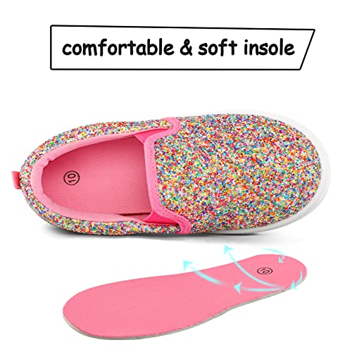Image of K KomForme Toddler Sneakers for Girls Boys Slip On Canvas Walking Shoes | Lightweight, Comfortable
