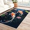 Amazon.com: TANTANICAL Koi Fish Rug 2x3, Koi Pond Throw Rugs for ...