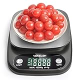 GRAN CAPACIDAD: Pesar hasta 10 kg (22 lb); Graduación: 1g / 0.1oz; Perfecto para hornear, cocinar y pesar joyas.