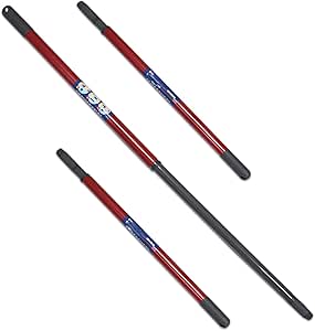 3-Section Replacement Extendable Handle Compatible with O-Cedar/Vileda Spin Mop Replacement Head Handle Mop Replacement Rod for Dual-Action Flip &amp; Dust Mop, Hardwood Floor 22 to 48 inch