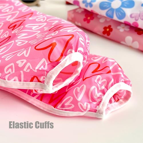 PandaEar 5 Pack Baby Lätzchen mit Ärmeln | Abwaschbar Ärmellätzchen Ganzkörper Lätzchen Baby | Wasserdicht Babylätzchen Latz mit Ärmel für Kleinkinder 6-24 Monate